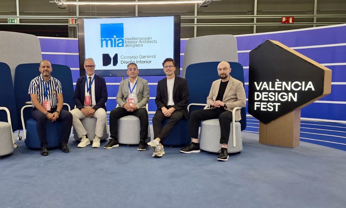 MIA and Consejo General del Diseño Interior representatives at Valencia Design Fest.